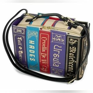 Loungefly Stitch Shoppe Villains book Crossbody. New with Tags. Disney villains.
